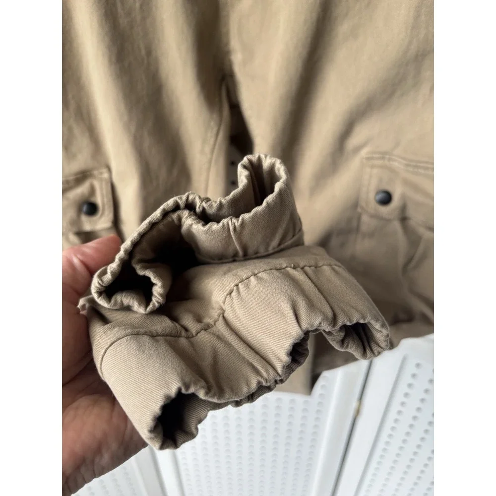 Silver Jeans Men's LG Beige Jogger‎ Pull On Chino Pants Cargo Pocket Casual